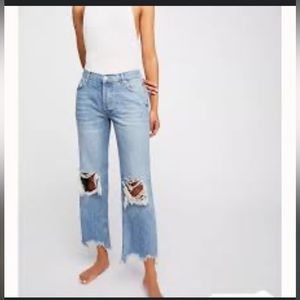 NWT We The Free People Maggie mid rise straight jeans